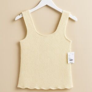 Free People Intimately Ivory Textured Tank – Size M/L (runs small)